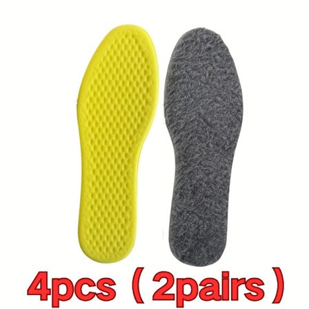 2 Paria Unisex Lämpöpohjallisia - Pehmustettu muhkea eristys, liukumaton pito, talvikenkiin, urheilukenkään, lumikenkiin - Kylmälle [DB]