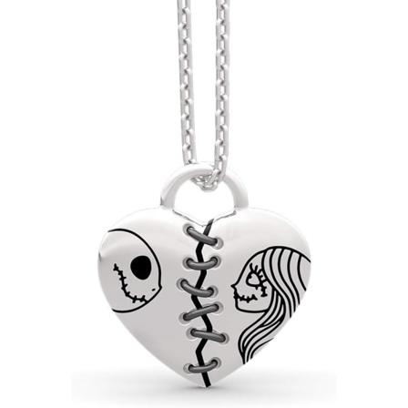 Naisten ketju 925 sterlinghopeaa Jack Skellington ja Sally Penda