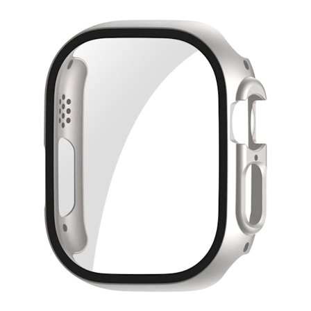 HAT PRINCE Apple Watch Ultra cover with tempered glass - Silver