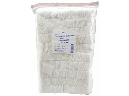 YIBON Plattork GV 30x30mm 500/fp - Lyreco - Sjukvård och omsorg - Förband och fixering - Torkar