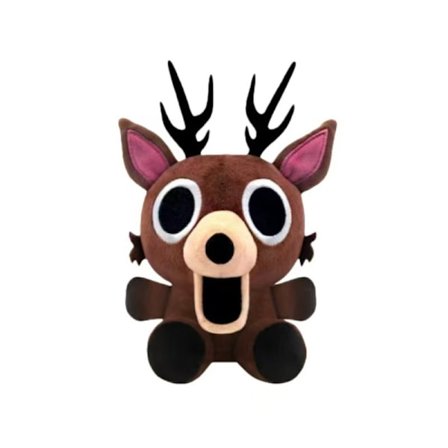 99 Nätter i Skogen Plysch Nyckelring | Mini Maskot Hängande Docka | Spelfigur Charm *Brun hjort 25cm*