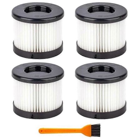 4-pack 49-90-0160 HEPA Torrfilter kompatibelt med Milwaukee 49-90-0160 0882-20 M18 Kompakt Dammsugare med 1 Rengöring