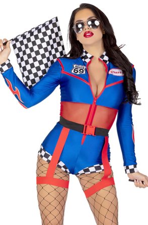 Leg Avenue Cherry Bomb Racer S Rollspel & Maskerad - Blushme.se