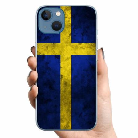 Apple Iphone 14 Tpu Mobilskal Sverige Flagga