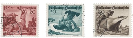 Liechtenstein 1950 - MICHEL 285/287 - Stemplet