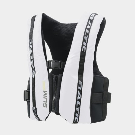 Sailing buoyancy aid Baltic Slim Pro 50N, white, Medium (50 - 70 kg)
