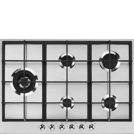 Smeg - Platetopp PX375LSA Rustfri