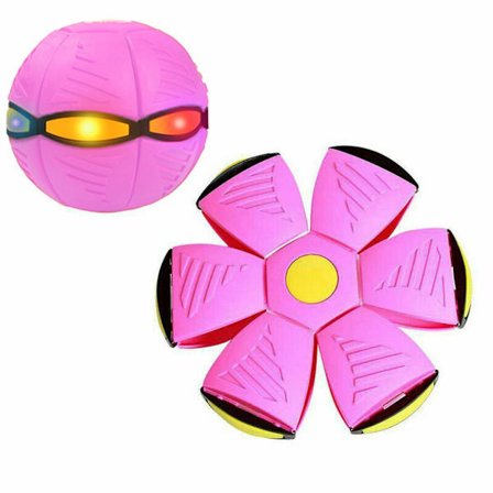 Magisk UFO-boll Deformationsleksak med LED-ljus