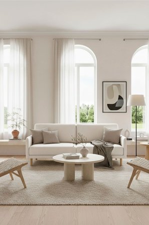 Homeroom Collection - Benin 3-sæders sofa - Natur - 3-pers. sofaer - Fra Homeroom