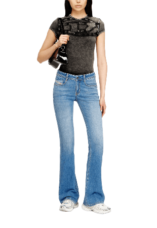 Diesel Bootcut Jeans 1969 D-Ebbey 0ADBH Dam Blå 28W32L