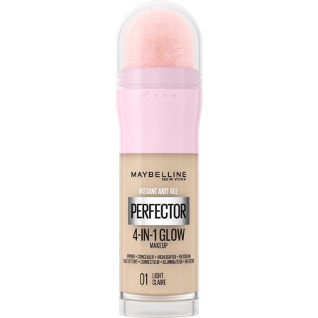 Maybelline New York Instant Perfector 4 In 1 Glow Fondotinta Illuminante E Base Per Trucco Light 20ml - Fondotinta liquido