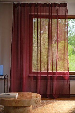 Jotex - Voile-gardine Extra Breit 1-länge Rotbraun - ALBA - Kaufe Multifunktionsgardinen bei Jotex