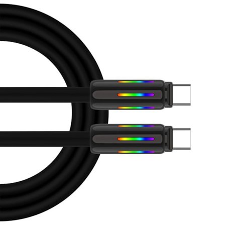 USB C til USB C Hurtigopladningskabel, 100W 240W/5A 480Mbps Hurtig Data Synkronisering til Smartphones Tablets Laptops