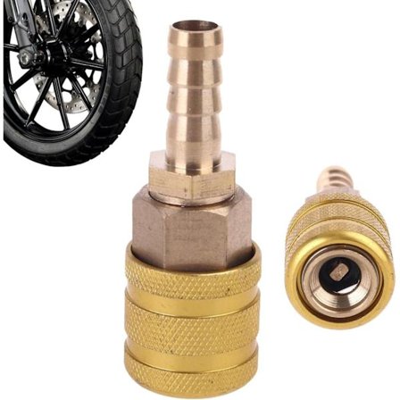 Låsende Luftdæk Chuck - Messing Inflator Dyses Adapter til Dæktryk