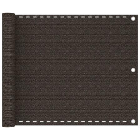 Vidaxl Balkongskärm Brun 75x400 Cm Hdpe Brun