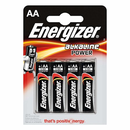 ENERGIZER Batteri AA/LR6 Alkaline Power 4-pak