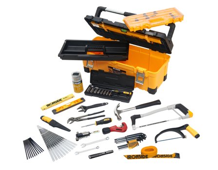 Ironside Pro 355794 Verktøysett VVS, 84 deler, Håndverktøy
