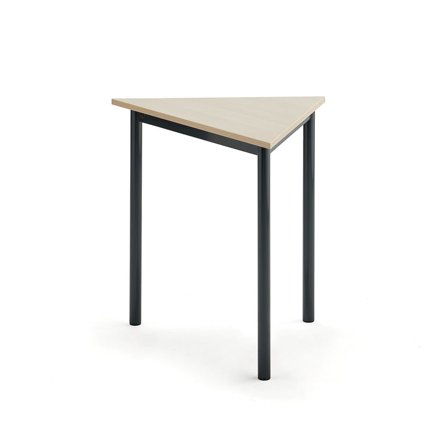 Biurko BORÅS TRIANGEL, 800x700x720 mm, brzoza laminat, antracyt