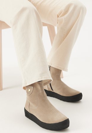 Canada Snow Quebec Grip Beige Sko