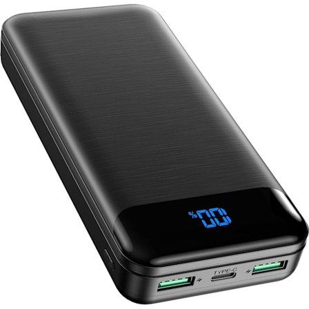 27000mAh Hurtigopladende Powerbank Bærbar USB C Input/Output Powerbank Stor Kapacitet Mobiltelefon Batteripakke med LED