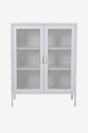 Venture Home - Lavt vitrineskab Malmby - Hvid - Skabe - Fra Homeroom