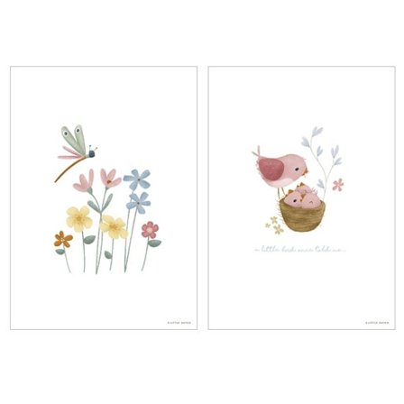 Plakat A3, Blomster - Little Dutch