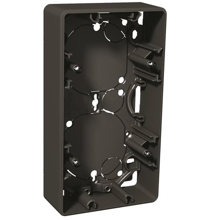 Schneider Electric Exxact Forhøyningsramme Antrasitt, 35 mm 2 rom, Strømbrytere & vegguttak