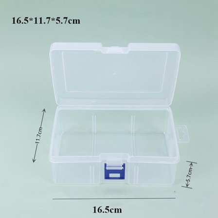 Säilytyslaatikko koruhelmisäiliö 16,5 x 11,7 x 5,7 cm