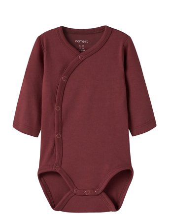name it Nbfvulla Ls Wrap Body - Burgundy - 86