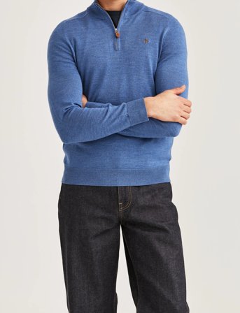 Morris Merino John Zip - Blue - M