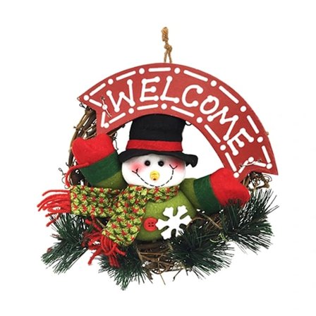 Julekrans lille rottingring vedhæng juledekorationer