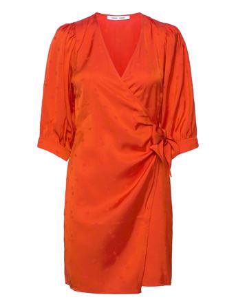 Celestina Wrap Dress 14025 Orange Samsøe Samsøe