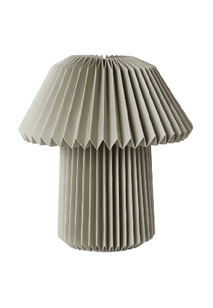 Åhléns Home Plisserad bordslampa PEGGY Belysning Beige ONESIZE