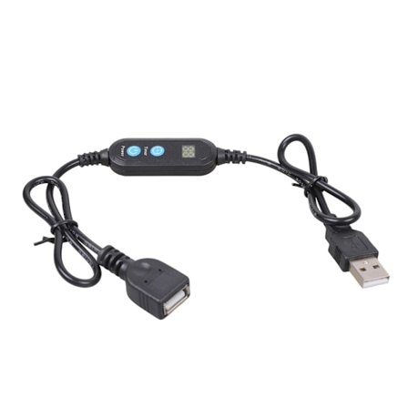 Digitaalinen näyttö USB-ajastinkaapeli automaattisella uudelleenkäynnistystoiminnolla LED-lampun tuulettimen USB-kaapelille