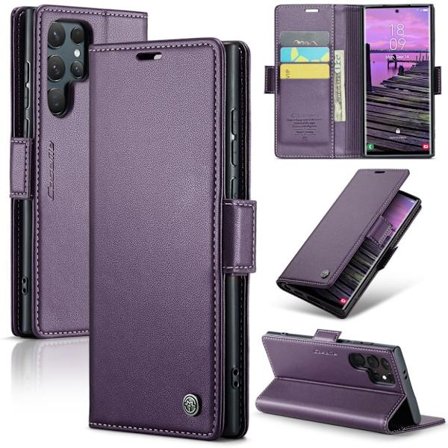 CASEME Samsung Galaxy S25 Ultra Wallet Cover - Purple