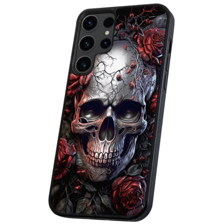 Samsung Galaxy S23 Ultra - Deksel/Mobildeksel Skull Roses