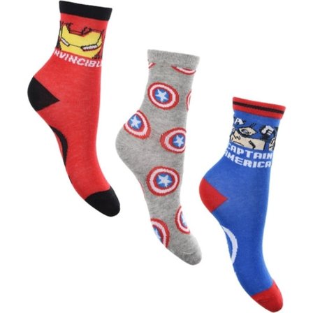Avengers Barnstrumpor / Strumpor för Barn - 3-Pack