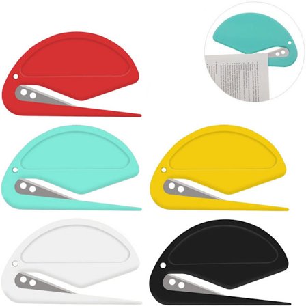 ING Kirjeenavaaja 5 kpl Pahvileikkuri Pakettiavaaja Laatikonavaaja Veitsi Pahviveitsi Muovinen Terävällä Terällä Laatikonavaaja Vihreä Punainen Musta 