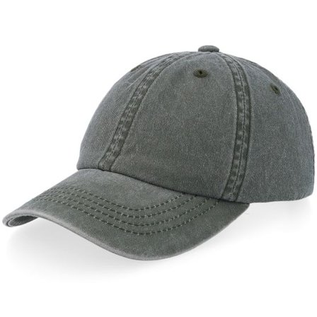 Equip - Grön unconstructed Keps - Kids Olive Pigment Washed Dad Cap @ Hatstore