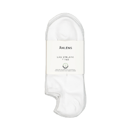 Å WOMAN Ankelsockor i bomull, 7-pack Sockor Vit 39/41
