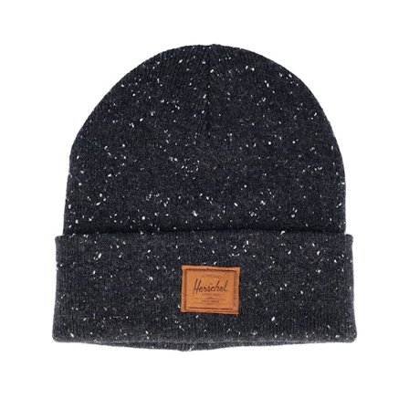 Herschel - Black cuff Beanie - Elmer Marled Iron Cuff @ Hatstore
