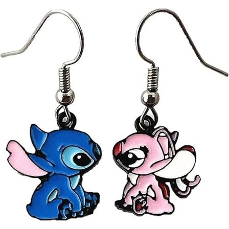 Stitch Øreringe Ohana Betyder Familie Anime Tegneserie Øreringe Til Drenge Piger Og Kvinder