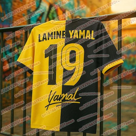 2026 Kuuma Lamine Yamal Fan Edition -juhlapaita, hengittävä, nopeasti kuivuva, hikeä siirtävä T-paita päivittäiseen urheiluun