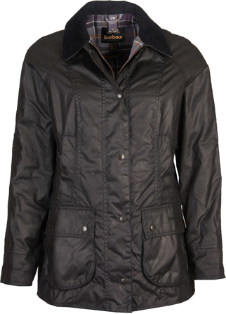 Barbour W's Beadnell Wax Jacket Black