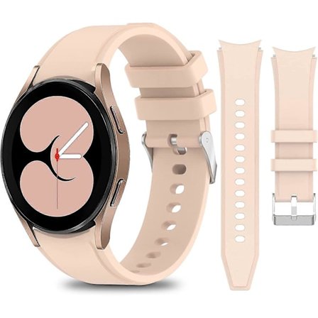 Kompatibel med Samsung Galaxy Watch 4 Band 40mm 44mm/ Galaxy Watch 4 Classic Band 42mm 46mm/ Galaxy Watch 3 Band 41mm, Ingen Mellanrum Mjuk Silikon 