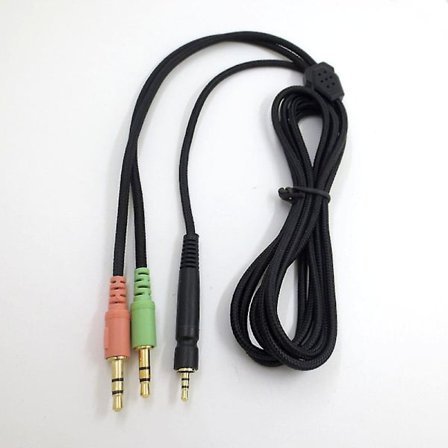 Ljudkabel för telefon/PC för Sennheiser GAME ZERO ONE PC373 PC37X GSP350 500 600 1.2M/