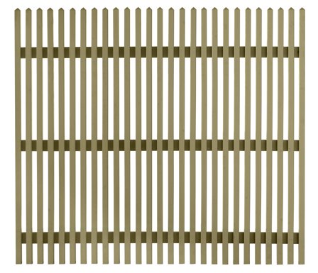 Jabo Linnea 3 Staket 179x159 cm, träskyddsbehandlad gran, Utemiljö