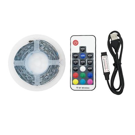 17-näppäimen langaton ohjain + LED-nauhavalot, 5 V, 60 LEDiä/m, valkoinen, ei vedenpitävä Size 2