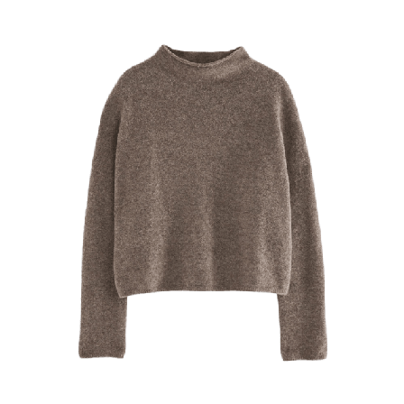 Filippa K Mika Yak Funnelneck Sweater Stickat Dam Beige M
