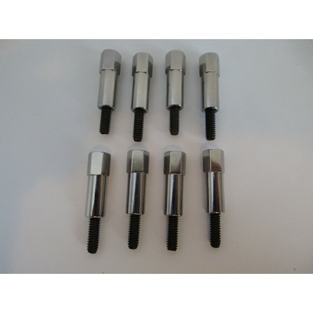 8-pack Krom Ventilkåpsbultar Set för Chevrolet 283 305 327 350 38